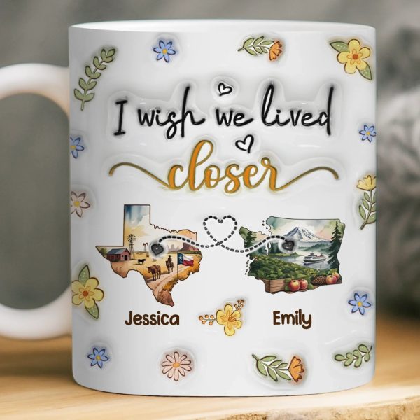 Custom Long Distance Mug - Personalized Best Friend Christmas Birthday Gifts For Women, Besties, Sisters, BFF - Always Better When We Are Together Custom Long Distance Mug - Personalized Best Friend Christmas Birthday Gifts For Women, Besties, Sisters, BFF - Always Better When We Are Together