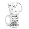 Custom Long Distance Mug - Personalized Best Friend Christmas Birthday Gifts For Women, Besties, Sisters, BFF - Never Too Far To Have Coffee Together Custom Long Distance Mug - Personalized Best Friend Christmas Birthday Gifts For Women, Besties, Sisters, BFF - Never Too Far To Have Coffee Together