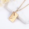 Custom Love Letter Envelope Pendant Necklace Custom Love Letter Envelope Pendant Necklace
