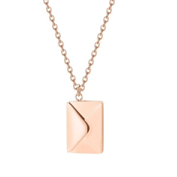 Custom Love Letter Envelope Pendant Necklace Custom Love Letter Envelope Pendant Necklace