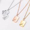 Custom Love Letter Envelope Pendant Necklace Custom Love Letter Envelope Pendant Necklace