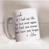 Custom Love You Longer Coffee Mug, Personalized White Ceramic Mug for Partner, Sweet Daily Reminder & Thoughtful Romantic Gift Custom Love You Longer Coffee Mug, Personalized White Ceramic Mug for Partner, Sweet Daily Reminder & Thoughtful Romantic Gift