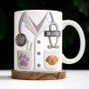 Custom Medical Professional Design With Stethoscope And Dog - Personalized Custom Coffee Mug - DOC040_MG Custom Medical Professional Design With Stethoscope And Dog - Personalized Custom Coffee Mug - DOC040_MG
