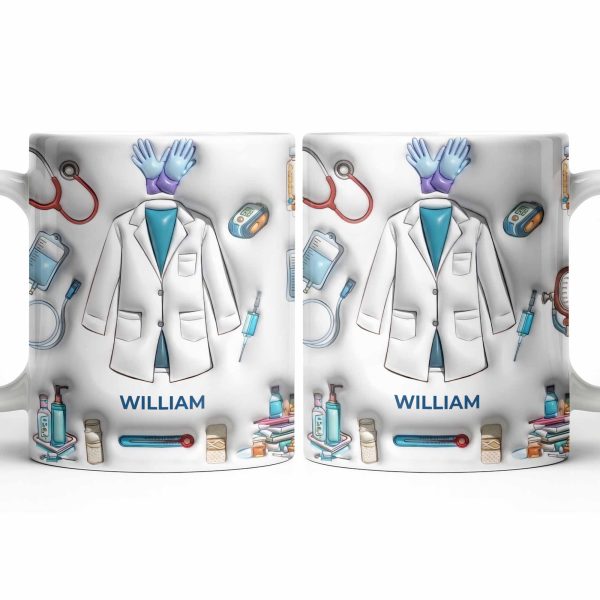 Custom Medical Professional Mug With Stethoscope And Equipment - Personalized Custom Coffee Mug - DOC076_MG Custom Medical Professional Mug With Stethoscope And Equipment - Personalized Custom Coffee Mug - DOC076_MG