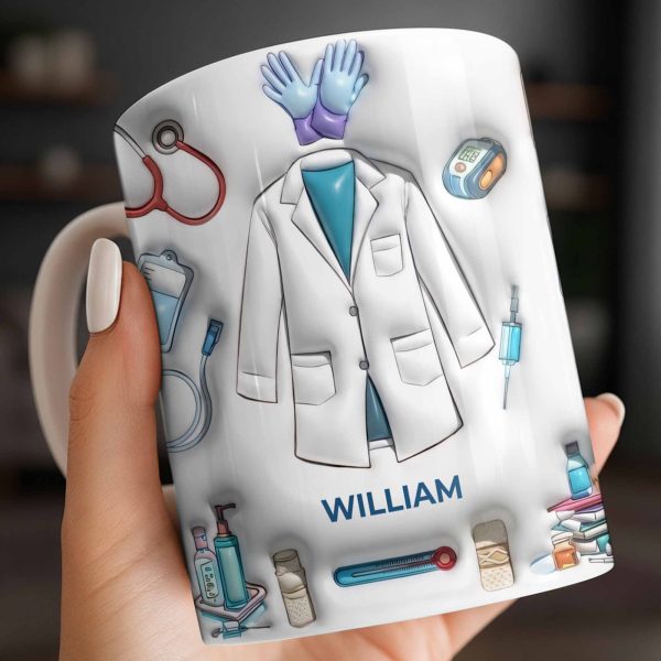 Custom Medical Professional Mug With Stethoscope And Equipment - Personalized Custom Coffee Mug - DOC076_MG Custom Medical Professional Mug With Stethoscope And Equipment - Personalized Custom Coffee Mug - DOC076_MG