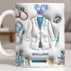 Custom Medical Professional Mug With Stethoscope And Equipment - Personalized Custom Coffee Mug - DOC076_MG Custom Medical Professional Mug With Stethoscope And Equipment - Personalized Custom Coffee Mug - DOC076_MG