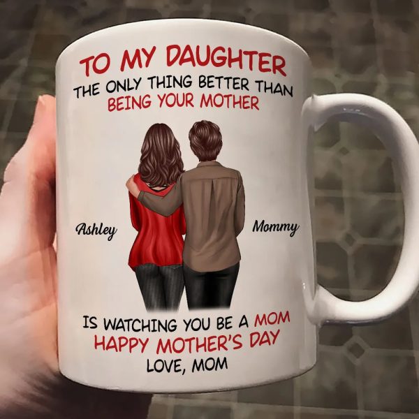 Custom Motherly Love Mug | Personalized Gift Cup for Mom or Daughter Custom Motherly Love Mug | Personalized Gift Cup for Mom or Daughter