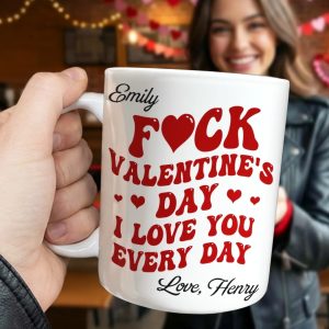 Custom Mug - Personalized Anniversary Valentine Wedding Gifts For Husband And Wife, Him And Her - My One And Only