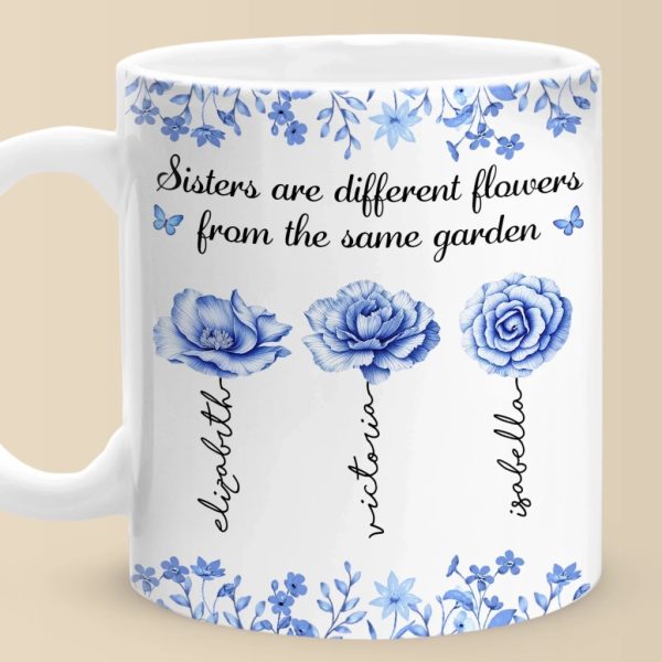 Custom Mug - Personalized Best Friend Birthday Gifts For Women - Blooming Together, Always