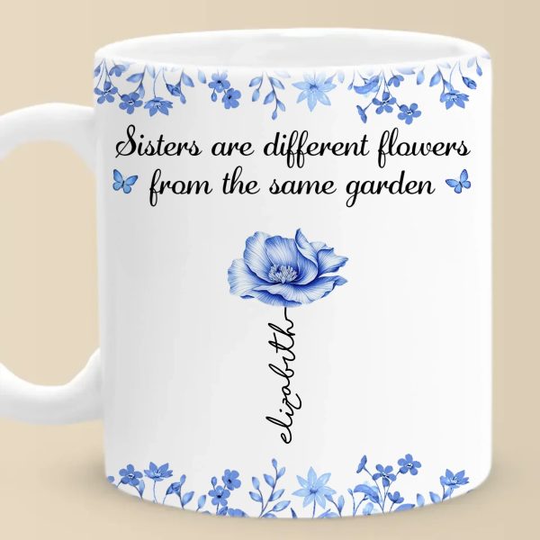 Custom Mug - Personalized Best Friend Birthday Gifts For Women - Blooming Together, Always