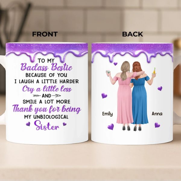 Custom Mug - Personalized Best Friend Birthday Gifts For Women, Besties, Sisters, BFF - Besties Making Life Shine Brighter Custom Mug - Personalized Best Friend Birthday Gifts For Women, Besties, Sisters, BFF - Besties Making Life Shine Brighter