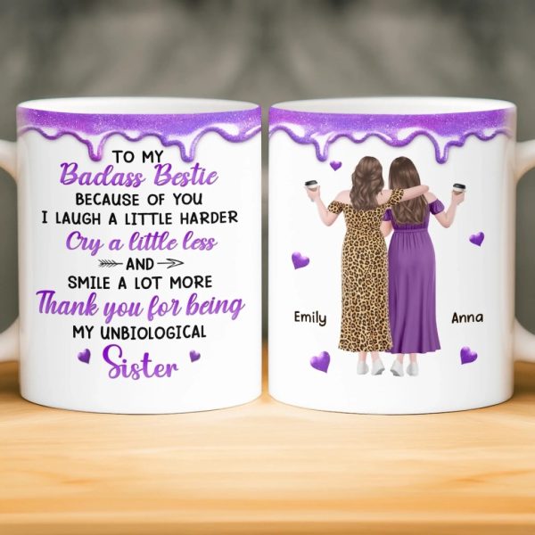 Custom Mug - Personalized Best Friend Birthday Gifts For Women, Besties, Sisters, BFF - Besties Making Life Shine Brighter Custom Mug - Personalized Best Friend Birthday Gifts For Women, Besties, Sisters, BFF - Besties Making Life Shine Brighter