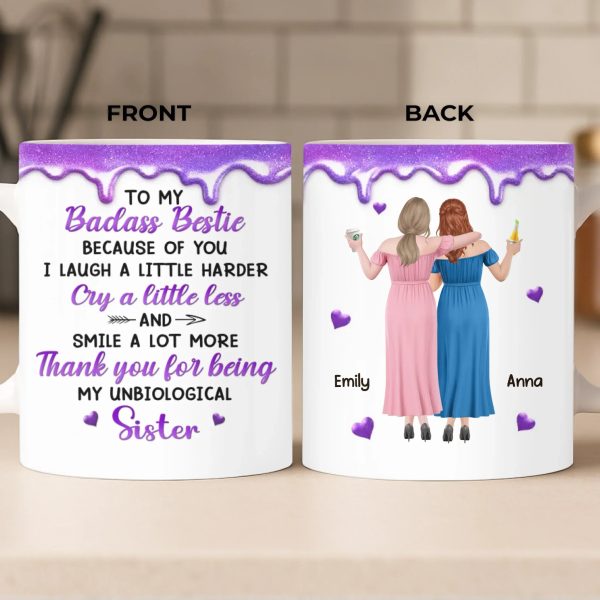 Custom Mug - Personalized Best Friend Birthday Gifts For Women, Besties, Sisters, BFF - Besties Making Life Shine Brighter Custom Mug - Personalized Best Friend Birthday Gifts For Women, Besties, Sisters, BFF - Besties Making Life Shine Brighter