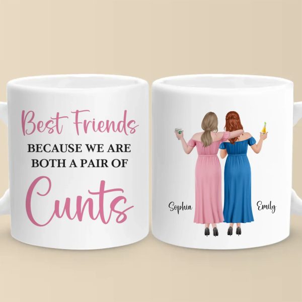 Custom Mug - Personalized Best Friend Birthday Gifts For Women, Besties, Sisters, BFF - Life Upgraded With My Besties Custom Mug - Personalized Best Friend Birthday Gifts For Women, Besties, Sisters, BFF - Life Upgraded With My Besties