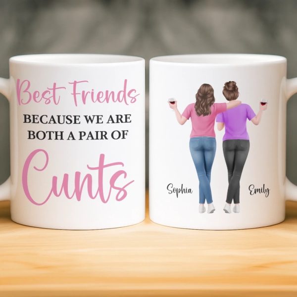 Custom Mug - Personalized Best Friend Birthday Gifts For Women, Besties, Sisters, BFF - Life Upgraded With My Besties Custom Mug - Personalized Best Friend Birthday Gifts For Women, Besties, Sisters, BFF - Life Upgraded With My Besties