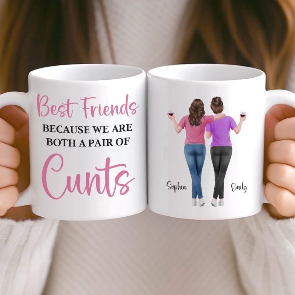 Custom Mug - Personalized Best Friend Birthday Gifts For Women, Besties, Sisters, BFF - Life Upgraded With My Besties Custom Mug - Personalized Best Friend Birthday Gifts For Women, Besties, Sisters, BFF - Life Upgraded With My Besties