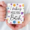 Custom Mug - Personalized Best Friend Birthday Gifts For Women, Besties, Sisters, BFF - No Miles Can Break Our Bond