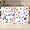Custom Mug - Personalized Best Friend Birthday Gifts For Women, Besties, Sisters, BFF - No Miles Can Break Our Bond