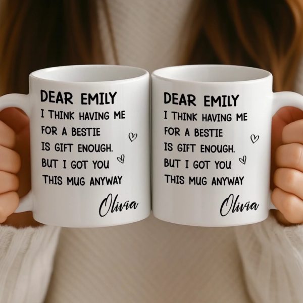 Custom Mug - Personalized Best Friend Birthday Gifts For Women, Besties, Sisters, BFF - You Are My Everyday Joy Custom Mug - Personalized Best Friend Birthday Gifts For Women, Besties, Sisters, BFF - You Are My Everyday Joy