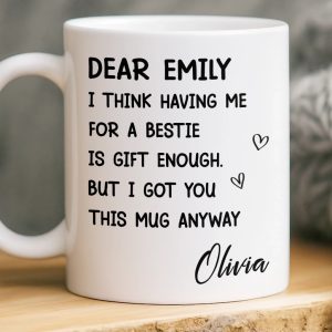 Custom Mug - Personalized Best Friend Birthday Gifts For Women, Besties, Sisters, BFF - You Are My Everyday Joy