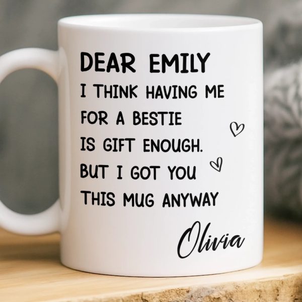 Custom Mug - Personalized Best Friend Birthday Gifts For Women, Besties, Sisters, BFF - You Are My Everyday Joy Custom Mug - Personalized Best Friend Birthday Gifts For Women, Besties, Sisters, BFF - You Are My Everyday Joy