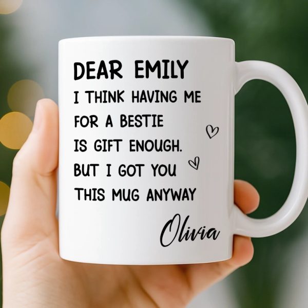Custom Mug - Personalized Best Friend Birthday Gifts For Women, Besties, Sisters, BFF - You Are My Everyday Joy Custom Mug - Personalized Best Friend Birthday Gifts For Women, Besties, Sisters, BFF - You Are My Everyday Joy