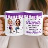 Custom Mug - Personalized Best Friend Christmas Birthday Gifts For Women, Besties, Sisters, BFF - Growing Laughing Dreaming Together Custom Mug - Personalized Best Friend Christmas Birthday Gifts For Women, Besties, Sisters, BFF - Growing Laughing Dreaming Together