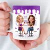 Custom Mug - Personalized Best Friend Christmas Birthday Gifts For Women, Besties, Sisters, BFF - Growing Laughing Dreaming Together Custom Mug - Personalized Best Friend Christmas Birthday Gifts For Women, Besties, Sisters, BFF - Growing Laughing Dreaming Together