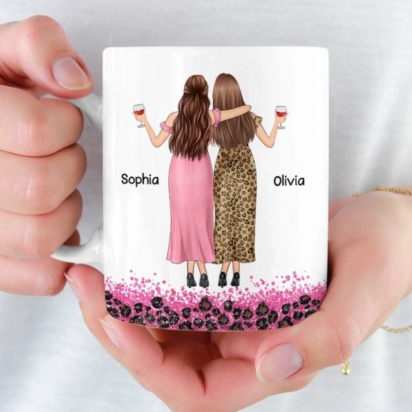 Custom Mug - Personalized Best Friend Christmas Birthday Gifts For Women, Besties, Sisters, BFF - Life Is Better With Besties Custom Mug - Personalized Best Friend Christmas Birthday Gifts For Women, Besties, Sisters, BFF - Life Is Better With Besties
