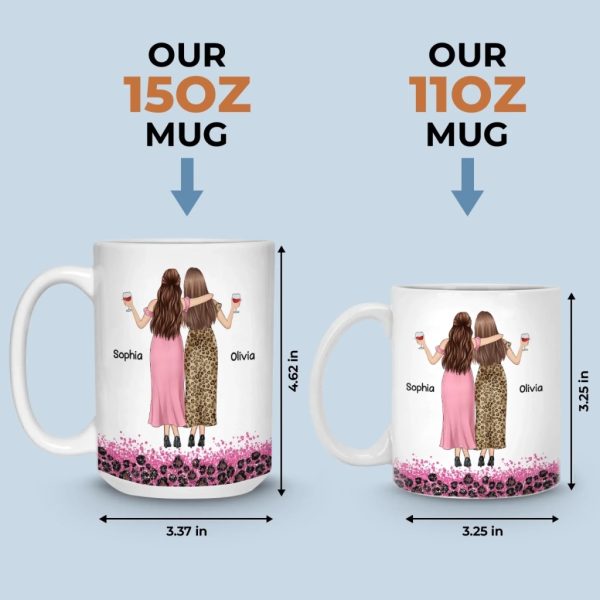 Custom Mug - Personalized Best Friend Christmas Birthday Gifts For Women, Besties, Sisters, BFF - Life Is Better With Besties Custom Mug - Personalized Best Friend Christmas Birthday Gifts For Women, Besties, Sisters, BFF - Life Is Better With Besties
