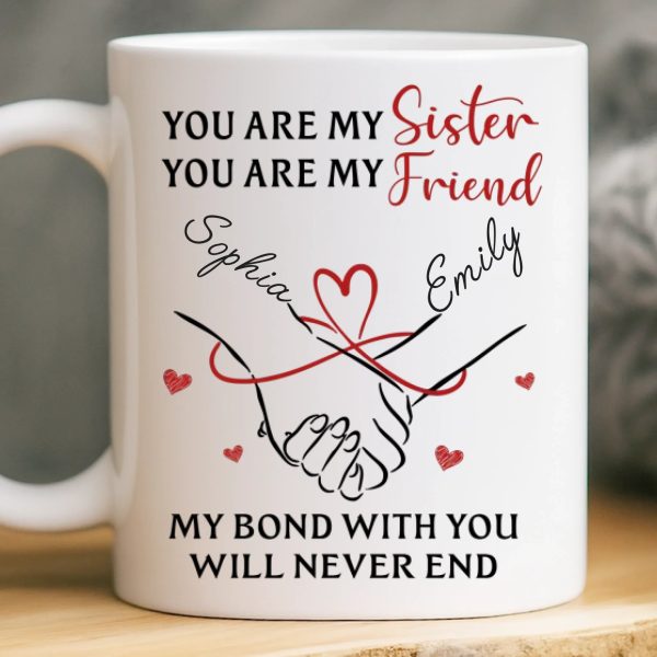 Custom Mug - Personalized Birthday Gifts For Besties, Sisters, BFF, Family - Sip With A Smile Custom Mug - Personalized Birthday Gifts For Besties, Sisters, BFF, Family - Sip With A Smile