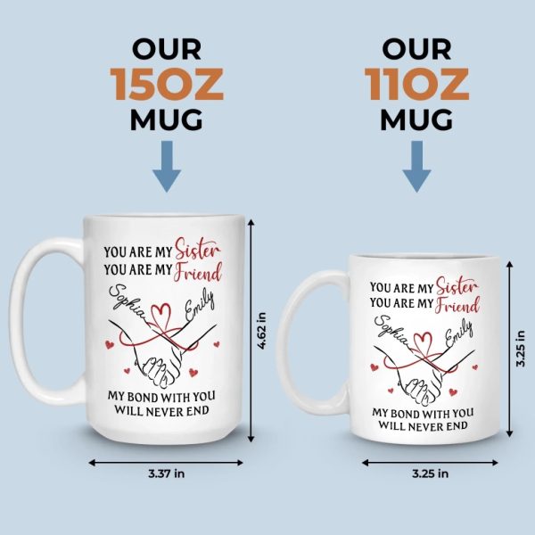 Custom Mug - Personalized Birthday Gifts For Besties, Sisters, BFF, Family - Sip With A Smile Custom Mug - Personalized Birthday Gifts For Besties, Sisters, BFF, Family - Sip With A Smile