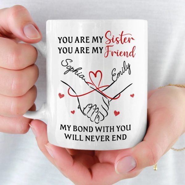 Custom Mug - Personalized Birthday Gifts For Besties, Sisters, BFF, Family - Sip With A Smile Custom Mug - Personalized Birthday Gifts For Besties, Sisters, BFF, Family - Sip With A Smile