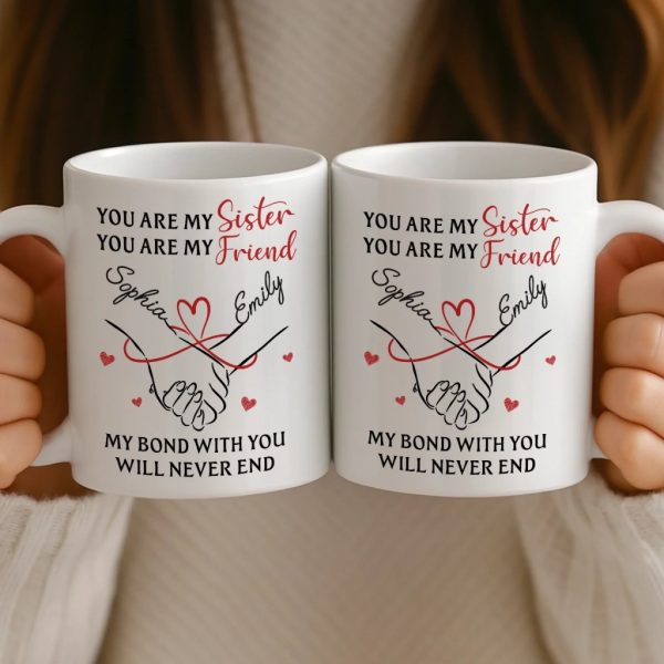Custom Mug - Personalized Birthday Gifts For Besties, Sisters, BFF, Family - Sip With A Smile Custom Mug - Personalized Birthday Gifts For Besties, Sisters, BFF, Family - Sip With A Smile