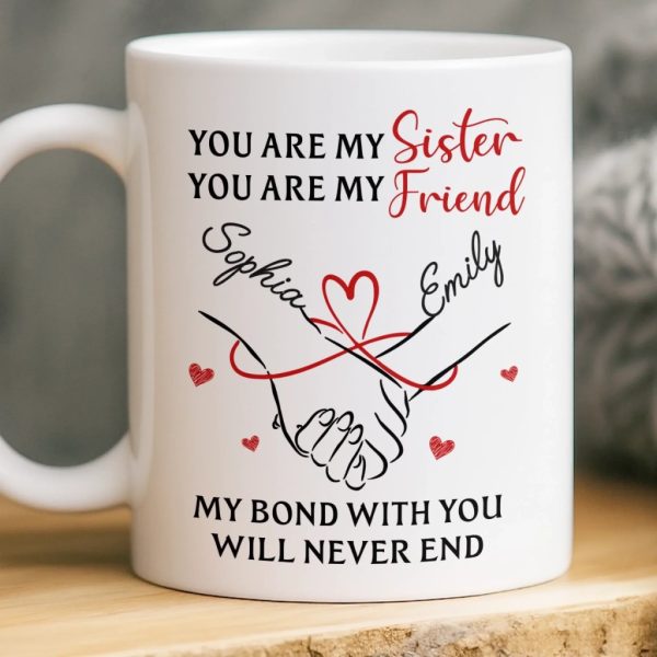 Custom Mug - Personalized Birthday Gifts For Besties, Sisters, BFF, Family - Sip With A Smile Custom Mug - Personalized Birthday Gifts For Besties, Sisters, BFF, Family - Sip With A Smile