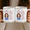 Custom Mug - Personalized Birthday Gifts For Besties, Sisters, BFF, Family, Yourself - Becoming The Best Version Of Me