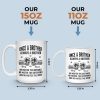 Custom Mug - Personalized Birthday Gifts For Brother - Brothers Built By Shared Memories Custom Mug - Personalized Birthday Gifts For Brother - Brothers Built By Shared Memories