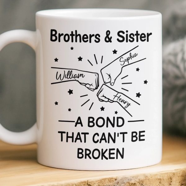 Custom Mug - Personalized Birthday Gifts For Brother, Sister - Together We Bright Custom Mug - Personalized Birthday Gifts For Brother, Sister - Together We Bright
