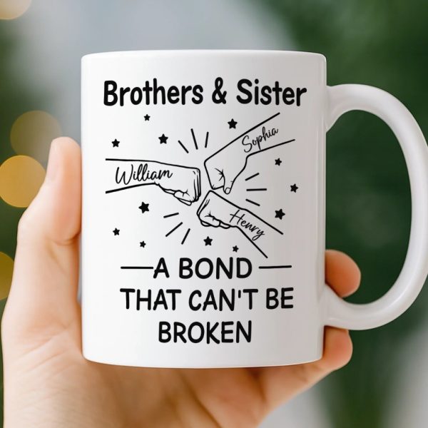 Custom Mug - Personalized Birthday Gifts For Brother, Sister - Together We Bright Custom Mug - Personalized Birthday Gifts For Brother, Sister - Together We Bright