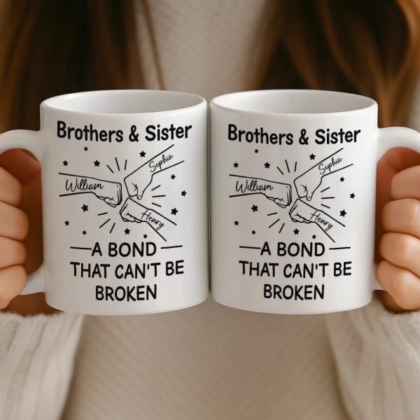 Custom Mug - Personalized Birthday Gifts For Brother, Sister - Together We Bright Custom Mug - Personalized Birthday Gifts For Brother, Sister - Together We Bright