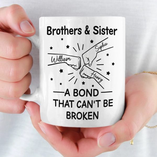 Custom Mug - Personalized Birthday Gifts For Brother, Sister - Together We Bright Custom Mug - Personalized Birthday Gifts For Brother, Sister - Together We Bright