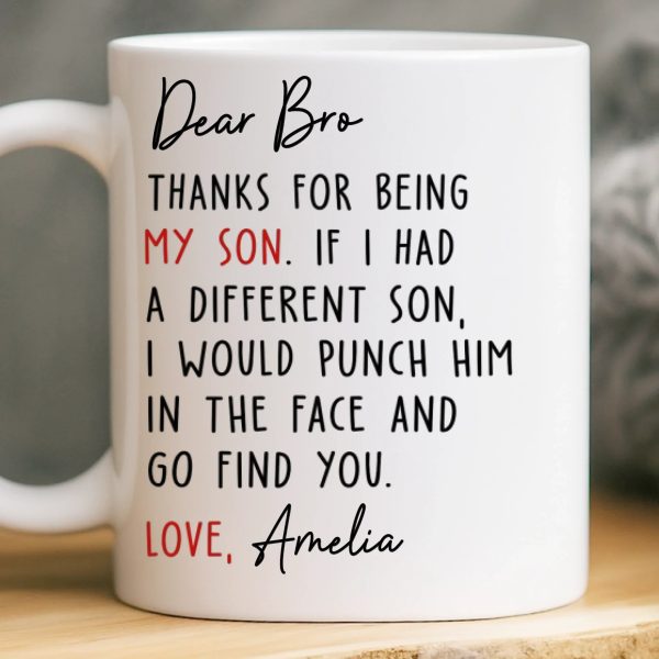 Custom Mug - Personalized Birthday Gifts For Brother, Sister - You Make My World Brighter Custom Mug - Personalized Birthday Gifts For Brother, Sister - You Make My World Brighter
