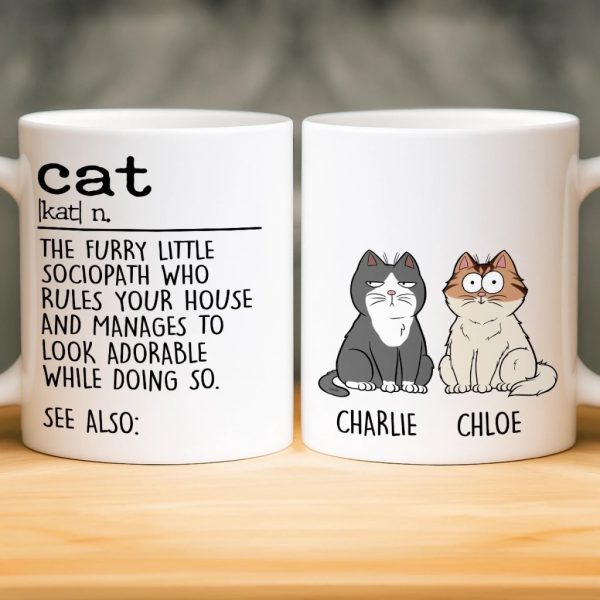 Custom Mug - Personalized Birthday Gifts For Cat Lovers, Cat Mom And Dad - Chaos In Fur Form Custom Mug - Personalized Birthday Gifts For Cat Lovers, Cat Mom And Dad - Chaos In Fur Form