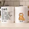 Custom Mug - Personalized Birthday Gifts For Cat Lovers, Cat Mom And Dad - Chaos In Fur Form Custom Mug - Personalized Birthday Gifts For Cat Lovers, Cat Mom And Dad - Chaos In Fur Form