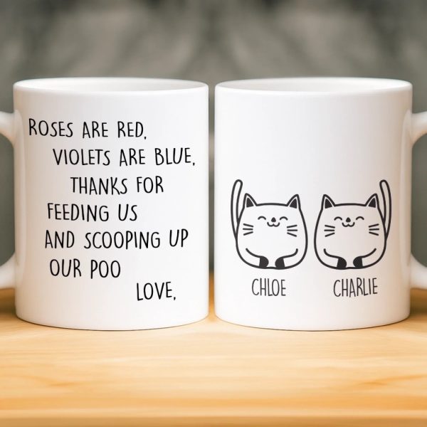 Custom Mug - Personalized Birthday Gifts For Cat Lovers, Cat Mom And Dad - My Cats Own Me Custom Mug - Personalized Birthday Gifts For Cat Lovers, Cat Mom And Dad - My Cats Own Me