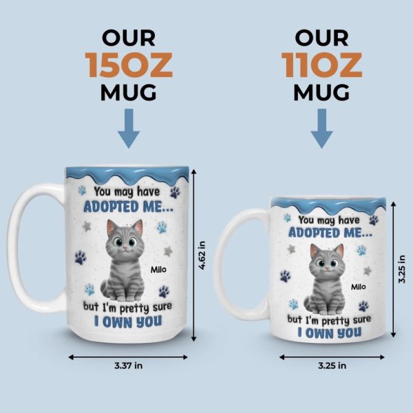 Custom Mug - Personalized Birthday Gifts For Cat Lovers, Cat Mom And Dad - My Cats Own My Heart Custom Mug - Personalized Birthday Gifts For Cat Lovers, Cat Mom And Dad - My Cats Own My Heart