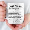 Custom Mug - Personalized Birthday Gifts For Coworker, Work Bestie - Dream Team Custom Mug - Personalized Birthday Gifts For Coworker, Work Bestie - Dream Team