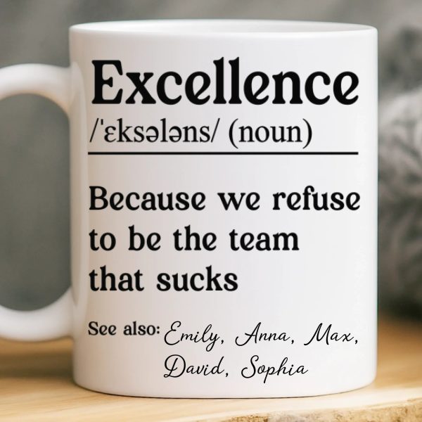 Custom Mug - Personalized Birthday Gifts For Coworker, Work Bestie - Dream Team Custom Mug - Personalized Birthday Gifts For Coworker, Work Bestie - Dream Team