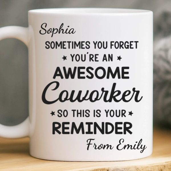 Custom Mug - Personalized Birthday Gifts For Coworker, Work Bestie - Work Besties Make Mondays Bearable Custom Mug - Personalized Birthday Gifts For Coworker, Work Bestie - Work Besties Make Mondays Bearable