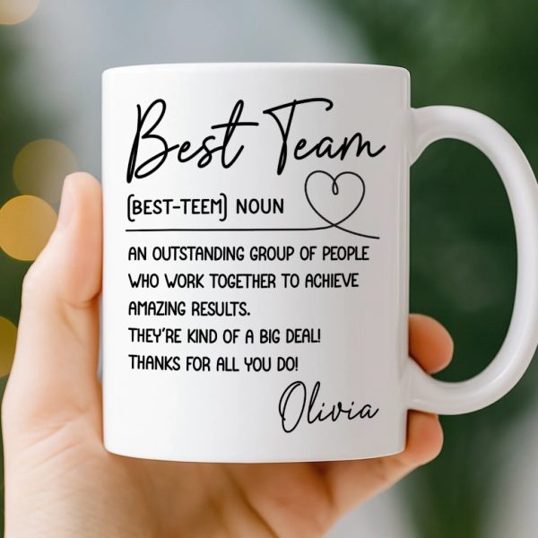 Custom Mug - Personalized Birthday Gifts For Coworker, Work Bestie - Work Feels Lighter With You Custom Mug - Personalized Birthday Gifts For Coworker, Work Bestie - Work Feels Lighter With You